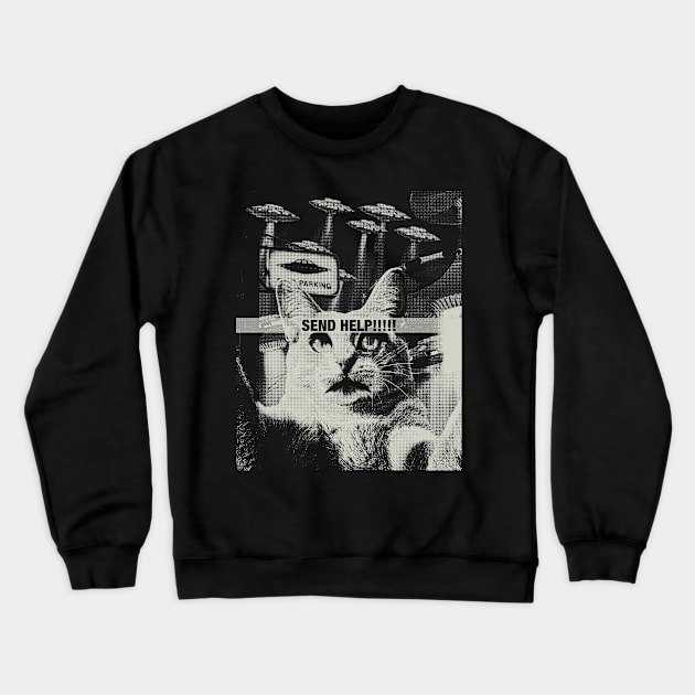 Send Help! Crewneck Sweatshirt by Bettye Janes